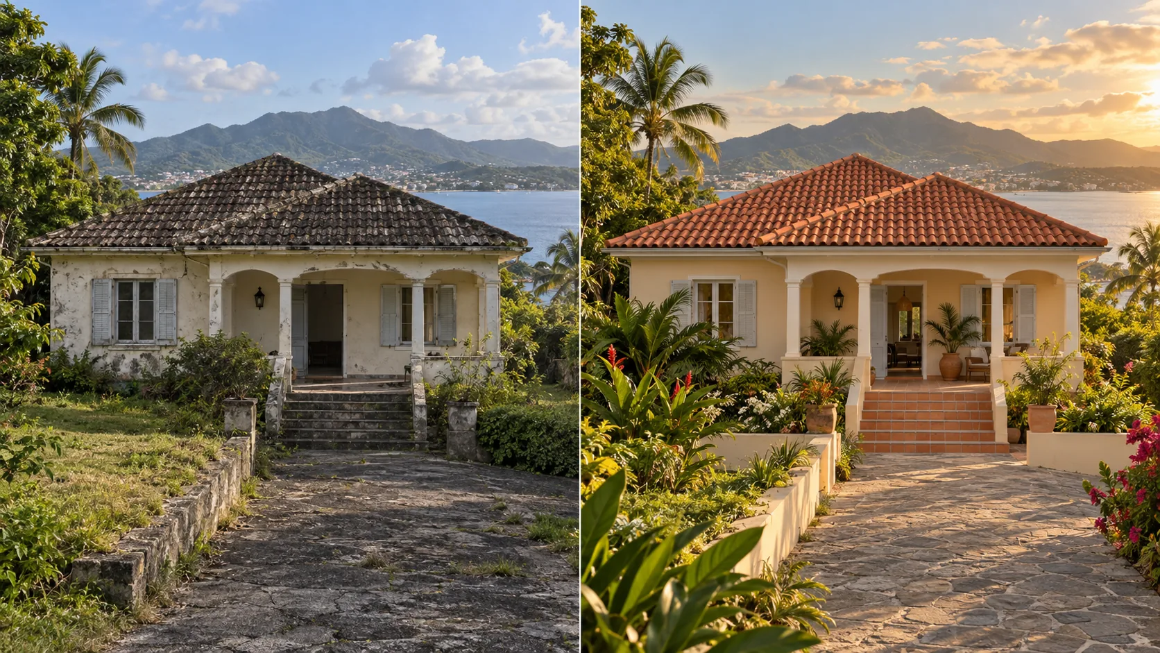Projet de rénovation accompagné de la première idée à la réalisation en Martinique